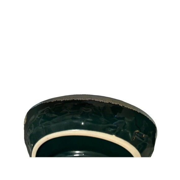 LTD Commodities Stoneware Drip Glaze Soup Cracker Bowl Chip Dip Dish; green - Picture 8 of 9